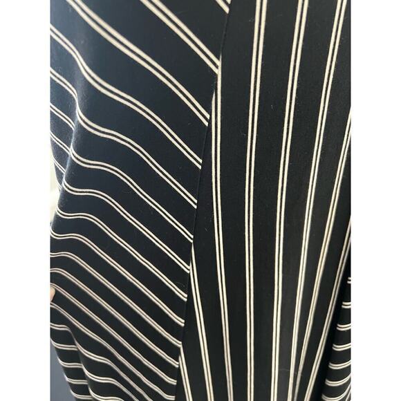 Athleta halter striped midi dress with built-in shelf bra athleisure casual - Picture 4 of 8